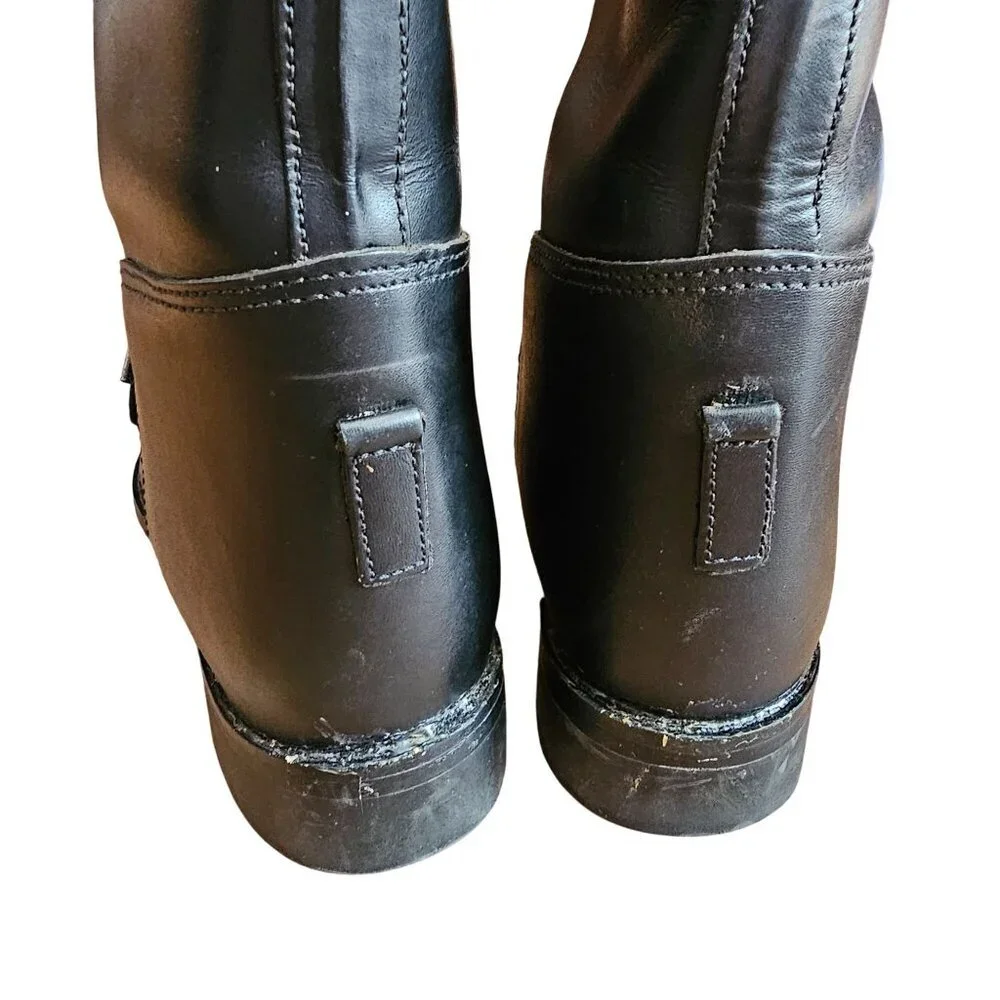 Cavalier‎ Amazonas Black Leather Equestrian Riding Boots Lace-Up Womens 6.5